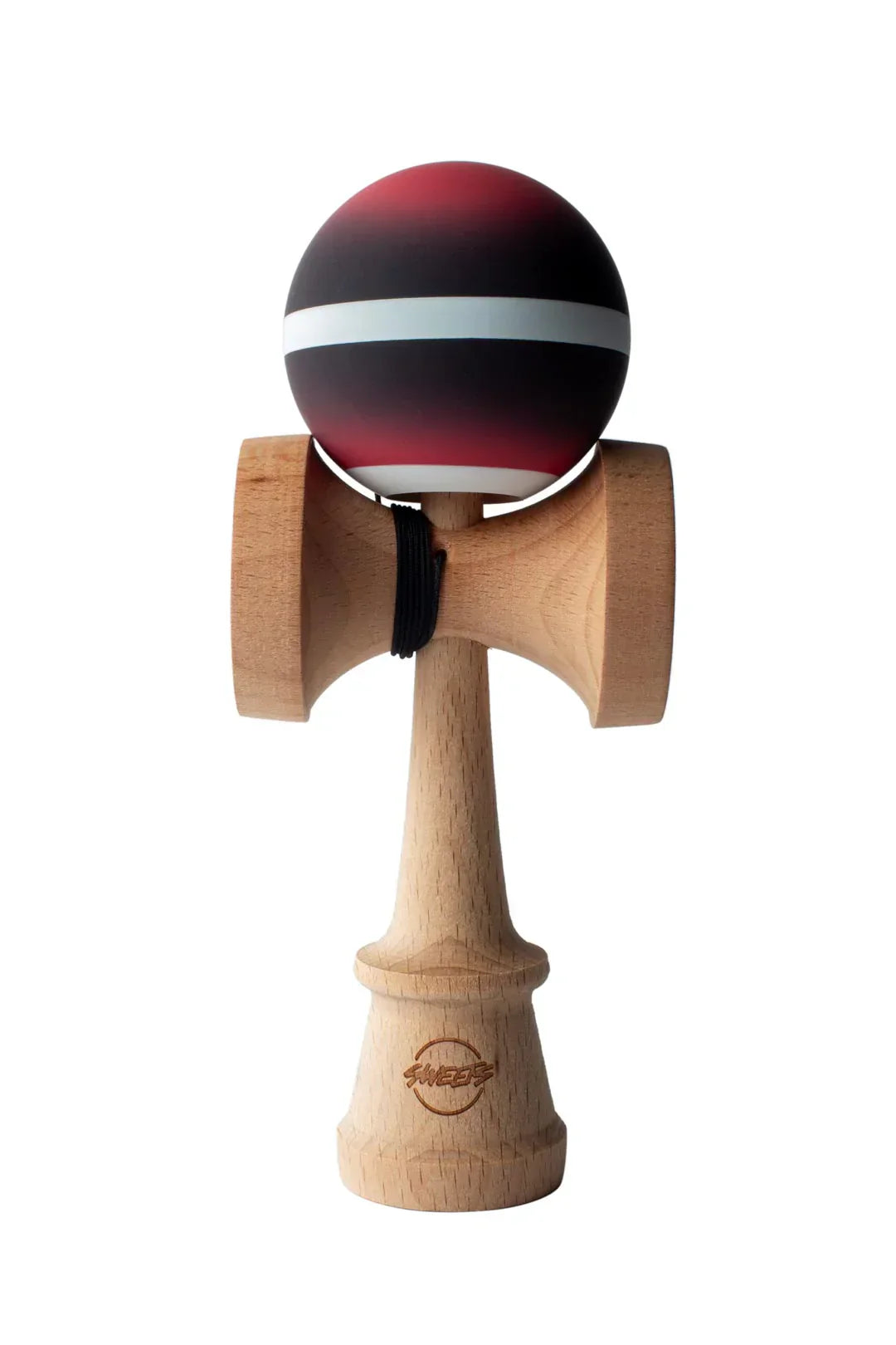 Sweets Kendama | Horizon Fade Black Red | Cushion Clear