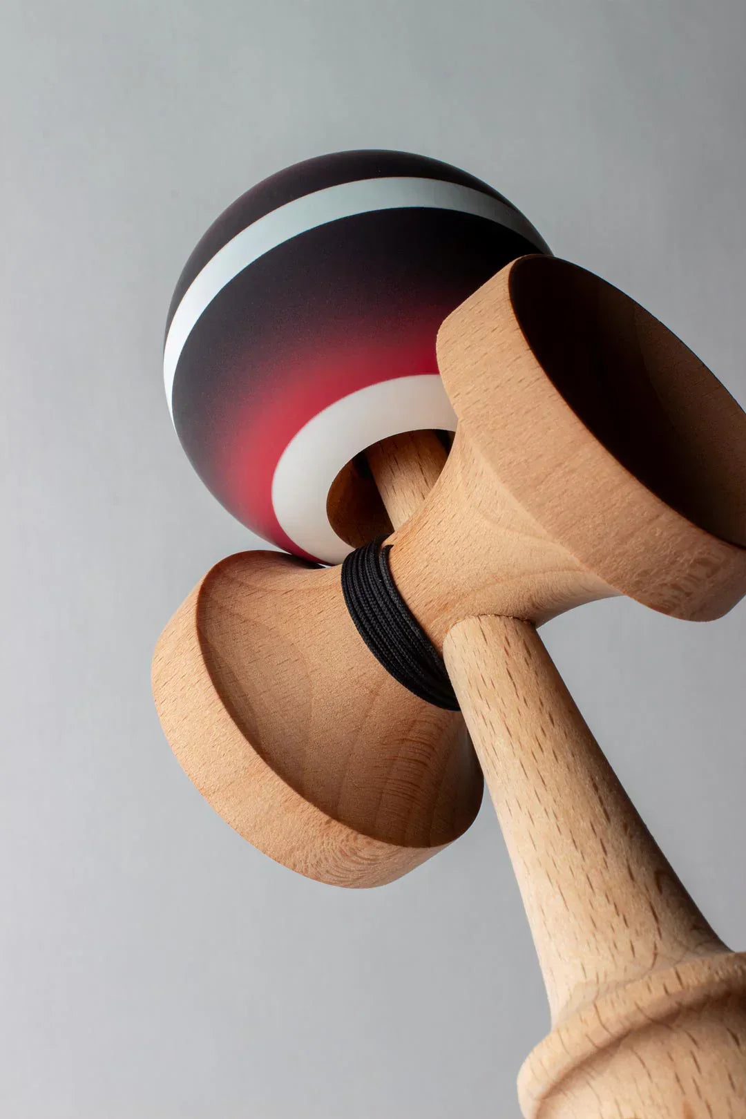 Sweets Kendama | Horizon Fade Black Red | Cushion Clear