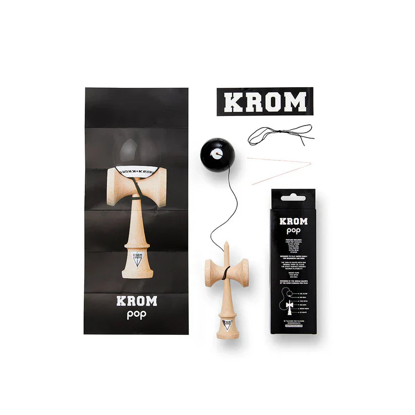 KROM Kendama | POP LOL BLACK |