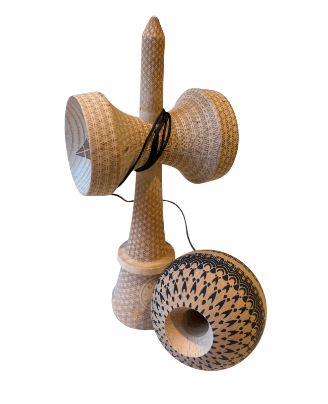 Sweets Kendama | Matt Sweets Jorgenson B&W | Broken Shape
